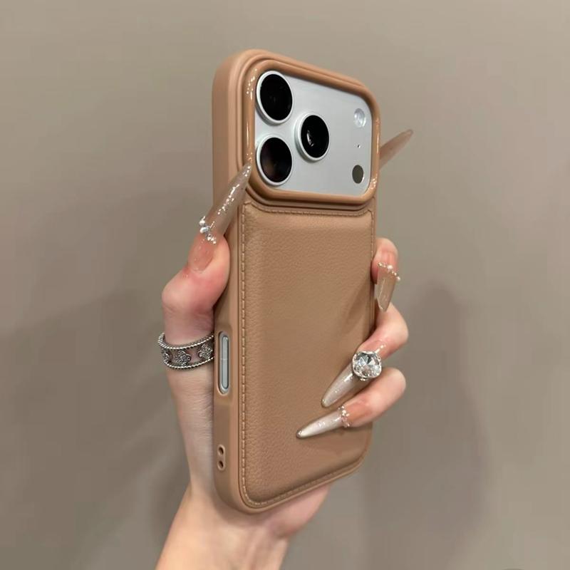 Роскошный ударопрочный чехол для телефона из кожи и силикона для iPhone 17 Pro Max и серии Air