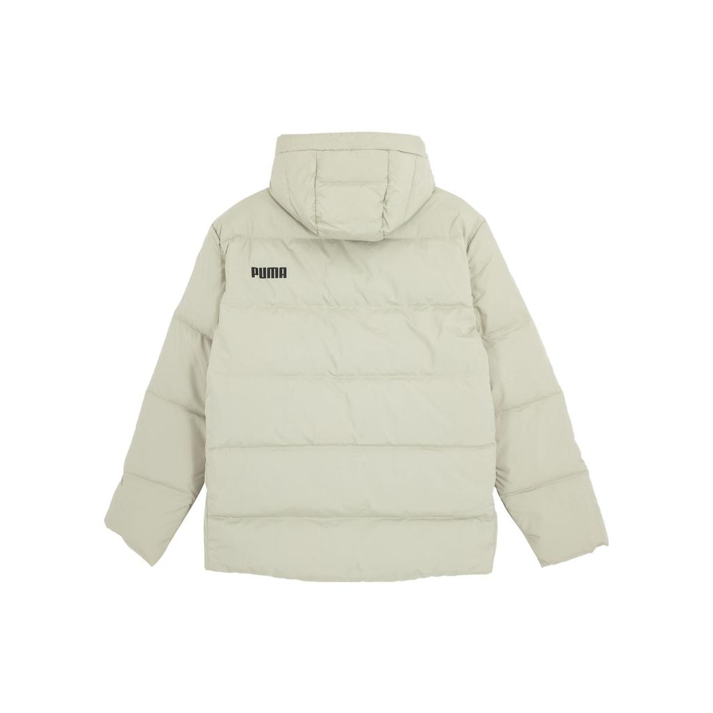 Puma Letter Print Casual Down Jacket With Hood Men Outerwear Marble-Grey 672411-68