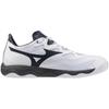 Table Tennis Shoes Wave Medal NEO Stability Cushioning Resilience Indoor Gymnasium White X Green X Dark Gray Cm 2E [Mizuno] 25.5