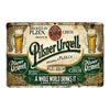 Винтажная металлическая табличка Pilsner Urquell    Ретро-арт для пивной стены  Защищенная от непогоды жестяная табличка с предварительно просверленными отверстиями для легкого подвешивания