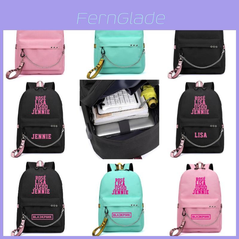 Stylish And Durable Blackpink-inspired Backpack For Students