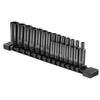 VEVOR 1/4" Drive Impact Socket Set, 14 Piece Deep Socket Set Metric 4-15mm, 6 Point Cr-Mo Alloy Steel for Auto Repair