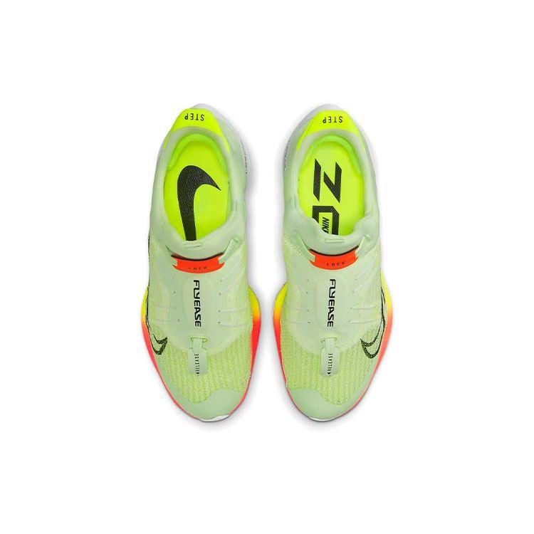 Nike Мужские кроссовки Air Zoom Tempo NEXT% FlyEase Barely Volt Hyper Orange Green Photon-Dust Black CV1889-700