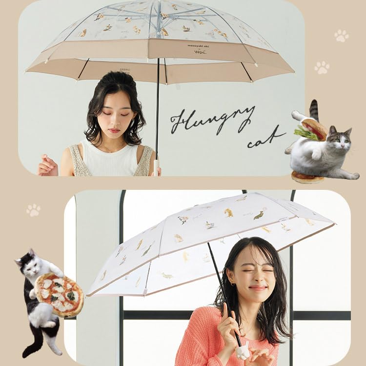 Масаюки Оки x Paw Print Пластиковый зонт Nyan Мини Зеленый складной зонт с 49 см Мягкий Стильный и милый кошачий дизайн для и Поддерживаемый