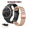Metal Stainless Steel Wrist Watch Strap for Amazfit T-REX 3 T-REX3 Smart Watch Wristband Watchband Bracelet Accessories