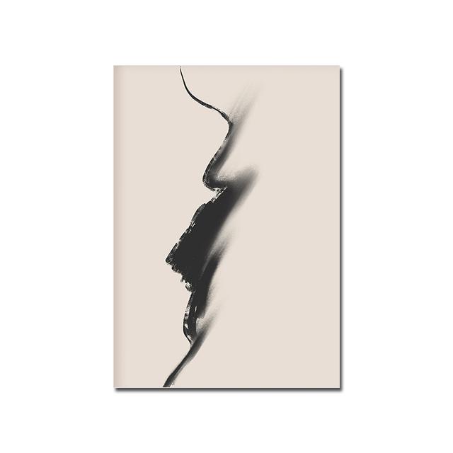 Modren абстрактные минималистичные черные линии бежевые постеры, печать на холсте, настенные художественные фотографии, украшение для гостиной, спальни