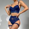 Sexy Erotic Lingerie Split Seduction Bra Triangle Trousers Erotic Two-piece Set