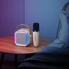 Караоке-машина для детей и взрослых, портативный Bluetooth-динамик с 2 беспроводными микрофонами, игрушки, подарки на Рождество, Хэллоуин, день рождения