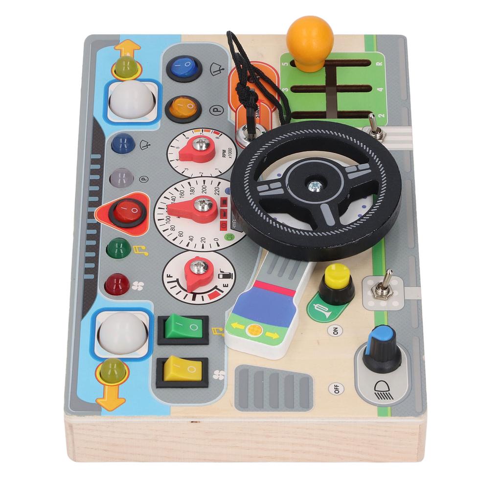 Деревянная игрушка-руль Электронная детская обучающая доска для раннего развития