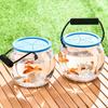 Top-Selling Transparent Portable Goldfish Tank with Lid: Outdoor Ecological Fish-Keeping Bucket