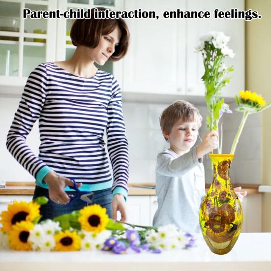 3D пазл ваза своими руками цветок замок морская волна лодка принт