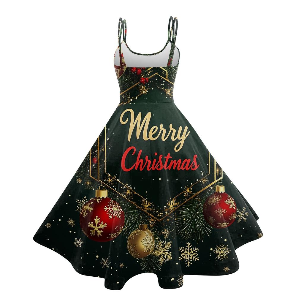 Женское модное рождественское печатное сексуальное коктейльное платье без бретелек в готическом стиле в стиле панк, винтажное платье