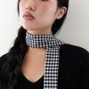 Geegee Ginghamcheck Long Scarf - Black