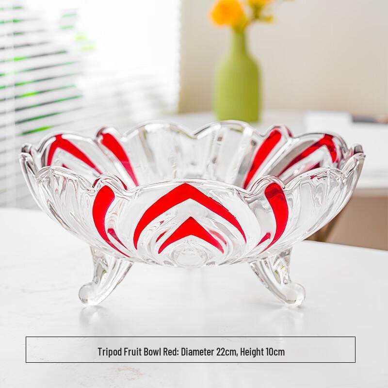 Nordic Style Crystal Glass Fruit Bowl