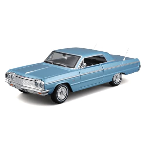 Maisto 1/24 Scale Diecast Model of the 1964 Chevrolet Impala In Blue (32908)