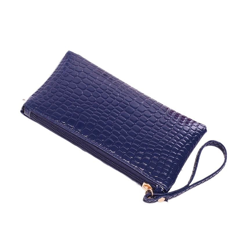Мода Крокодил Женские Сумки Кошельки для Монет Сумка через Плечо Фурнитура Молния Однотонная Текстура Повседневная Простая Элегантная На Плечо