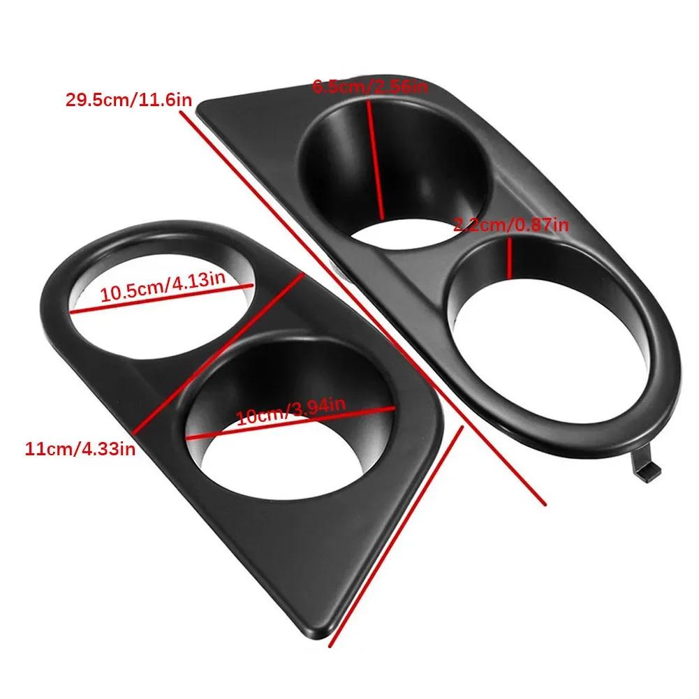 1 Pair For BMW E46 M3 2001 2002 2003 2004 2005 2006 Carbon Fiber Fog Light Cover Grill Frame Surrounds Air Duct Fog Lamp Hood