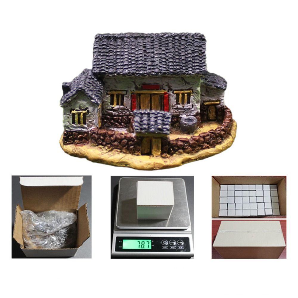 Белый Желтый Смола Деревенские Дома Смола Фигурки Домов Китайская Арка Миниатюры Домашний Декор