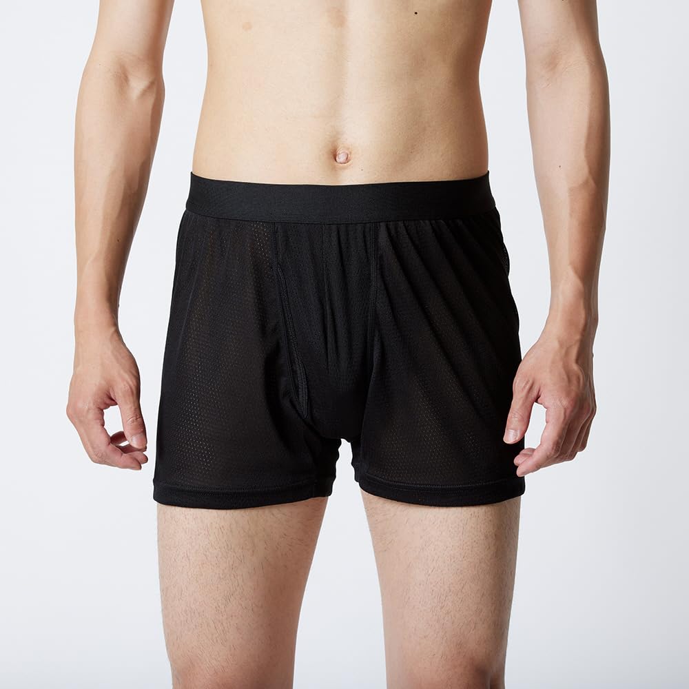 Mizuno Боксеры Calair Front Dry Sweat Quick Highly Черные Шорты, Нижнее белье, Легкие, Прохладные, С отверстием, Aeroflow, Впитывающие, Сохнущие, Дышащие, Не липкие,