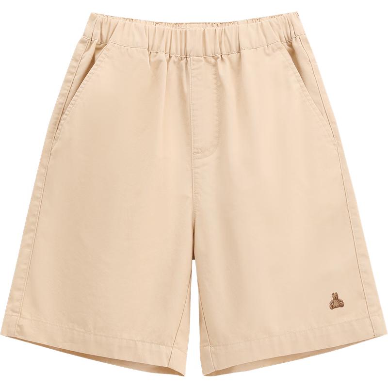 GAP Boys' Embroidered Bear Fine Twill Shorts