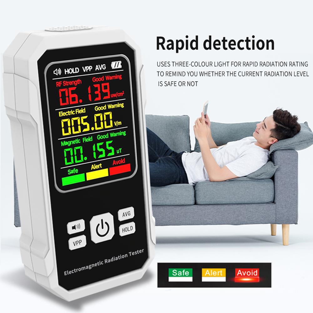 Multifunctional Electromagnetic Radiation Detector Electric Field Intensity Tester Magnetic-field