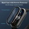 Чехол-защита 2-в-1 для экрана для Xiaomi Mi Band 7 6 5 4 3 Чехол+Пленка Полноценное защитное покрытие для Miband 6 7 ремешок 5 4 3 NFC