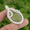 925 Sterling Silver Serpentine Gemstone New Wire Wrap Engagement Pendant Jewelry