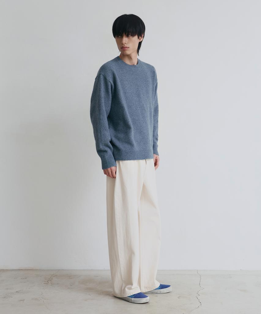 NODU Formal Basic Round Knit [Blue]