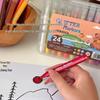 Cross-Border Cartoon Capybara Glitter Metal Brush Pen - Triangle Barrel & Soft Tip