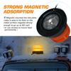 Amber LED Strobe Warning Lights, Emergency Flashing Beacon Light with Magnetic for Vehicle Truck Tractor Golf Carts UTV Car Bus
