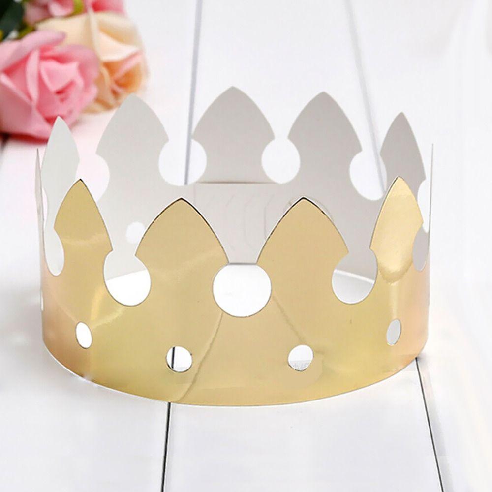 Kids Aldult Celebration Wedding Decor Birthday Hat King Crowns Paper Crown Cap Prince Princess Hats