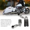 2 Pcs Motorcycle Highway Foot Pegs Chrome Adjustable Comfortable Motorcycle Foot Pegs Footrest Highway Foot Pegs for Davidson (Short Type)