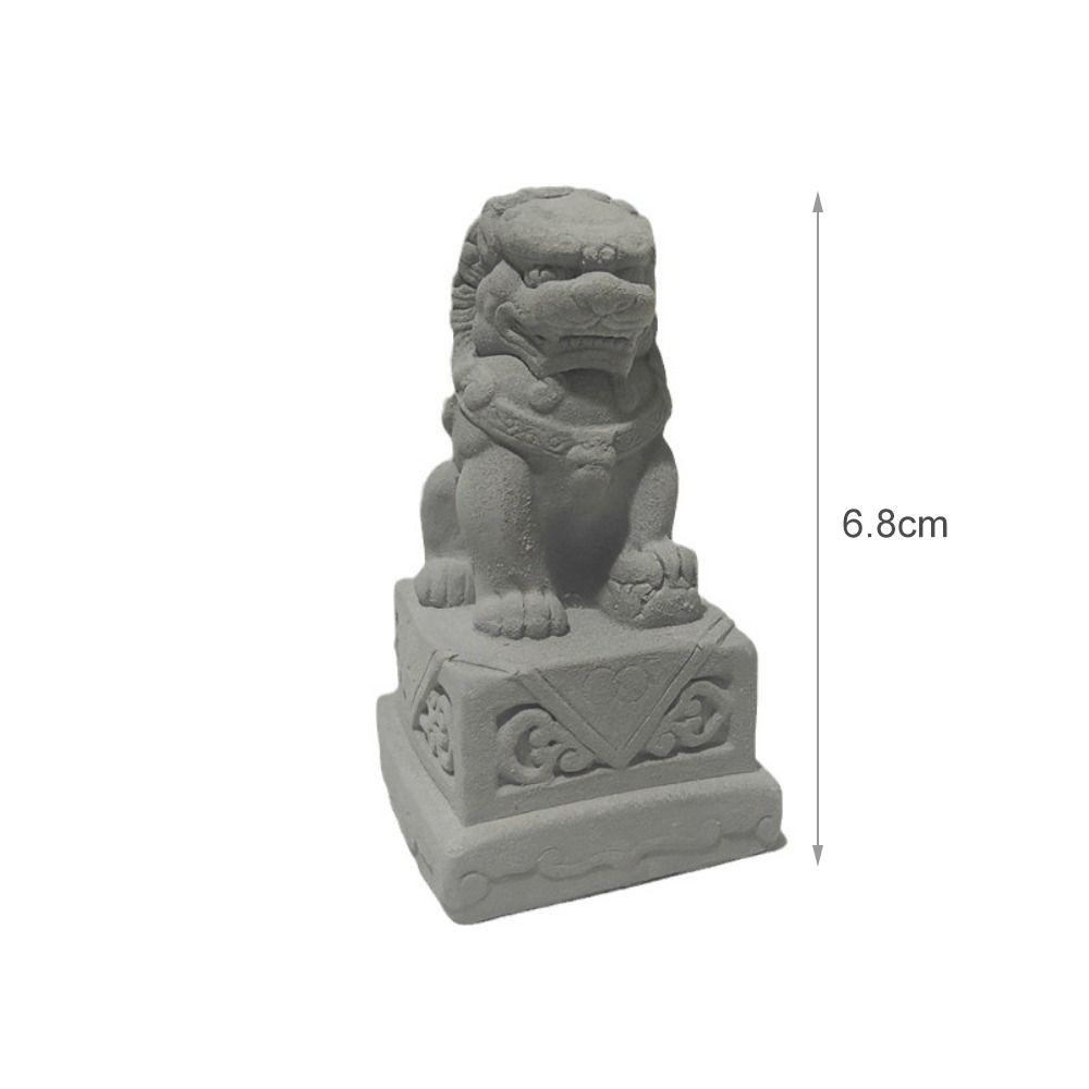 DIY имитация льва украшения Мини Миниатюрные модели Новая модель каменного льва Домашний декор