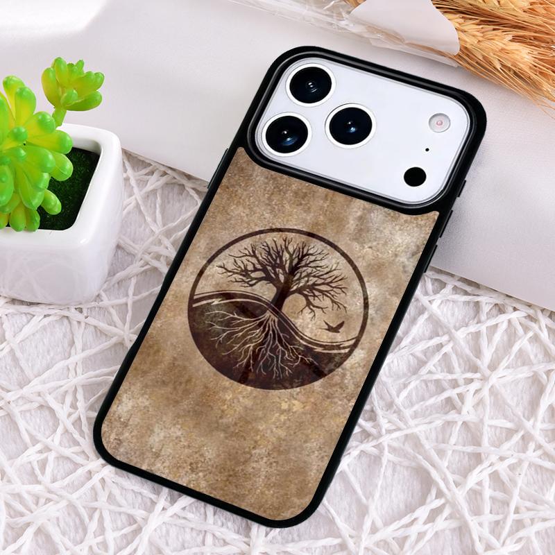 Tree of Life Yin Yang Shockproof Phone Case for iPhone 17 Air 16e 15 11 12 14 13 Pro Max Cover Coque
