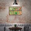1 Pack Classic Retro Metal Wall Poster, Distressed Surface and Strong Print, Decorative Plate for Bar Café Restaurant Garage Kitchen Living Room