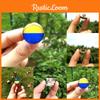 Stylish Ukraine Flag Button Badge Brooch For Backpacks And Satchels