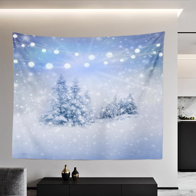 Рождественский гобелен в европейском и американском стиле, макет спальни, фон, тканевое настенное покрытие