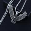 Mens Vintage Flying Eagle Pendant Necklace Spiritual Jewelry