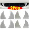 3D Наклейка на зубы автомобиля Универсальная наклейка для украшения бампера Наклейка для автомобиля с декоративным креплением на зеркало заднего вида Подарок на Хэллоуин 2 шт. Черный Белый