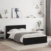 VidaXL Bed Frame with Headboard Black 120x190 Cm 3207512