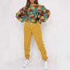 1116 New Spring and Autumn Comfortable and Casual 1D Abstract Cat Printing Set