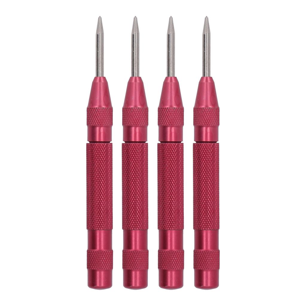 4Pcs Center Punch Automatic High Speed Steel 5in Tool Set Kit for Installation Maintenance Blue