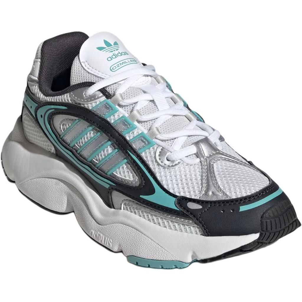 Adidas Оригинальные Ozmillen Мягкие Удобные Нескользящие Износостойкие Низкие Кроссовки Мужские кроссовки Белые Черные JH9975
