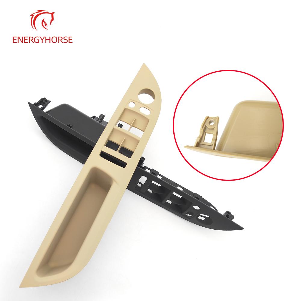 Ручка панели обшивки передней левой двери со стороны водителя, внутренняя ручка салона автомобиля, подлокотник внутренней двери, панель, накладка для BMW 5 серии