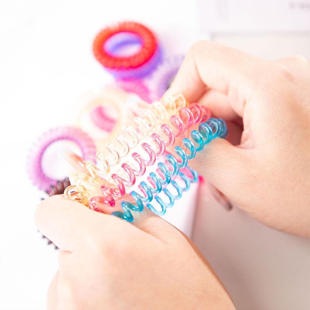 Korean Style Elastic Hair Bands: 40 Transparent Colors, Soft & Seamless Hair Accessories