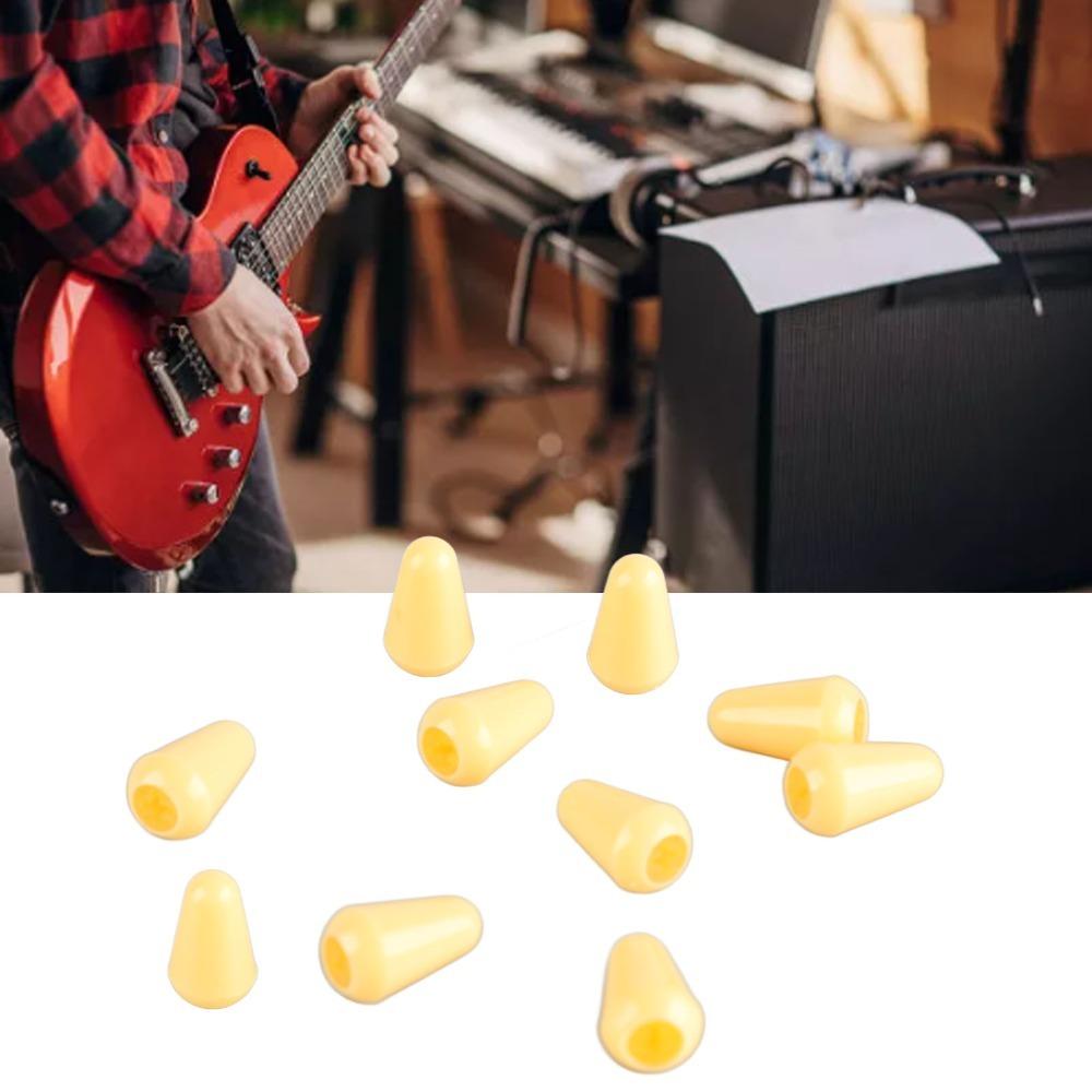 20PCS White/Yellow/Black Guitar Toggle Switch Tips Plastic Switch Knob Cap Guitar Accessories