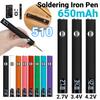 Батарея 510 Thread Cart Pen 650 мАч Цифровой 510 Электрический паяльник Электрический паяльник-ручка Инструменты для ремонта пайки