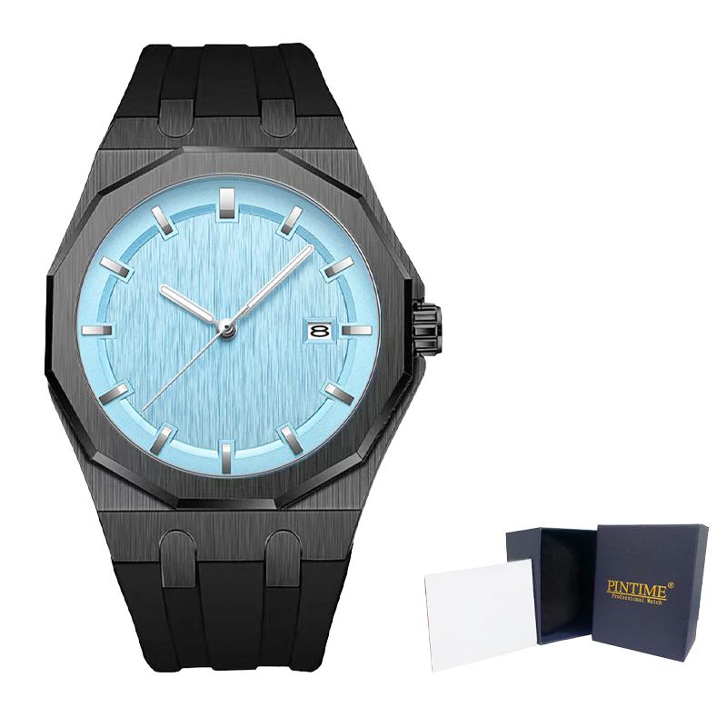Fashion Minimalist Men's Quartz Watch Casual Silicone Strap Wristwatch for Men Reloj Hombre