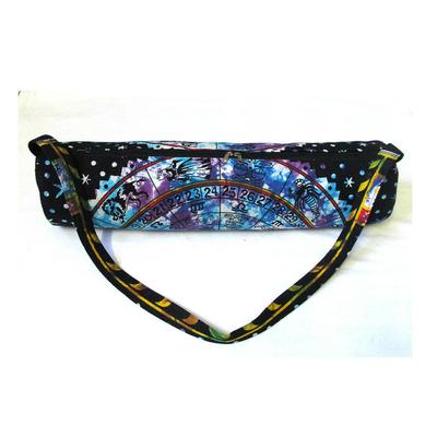 Большая сумка для коврика для йоги ручной работы с астрологией, пляжная сумка для переноски, коврик для спортзала, спортивные сумки с плечевым ремнем