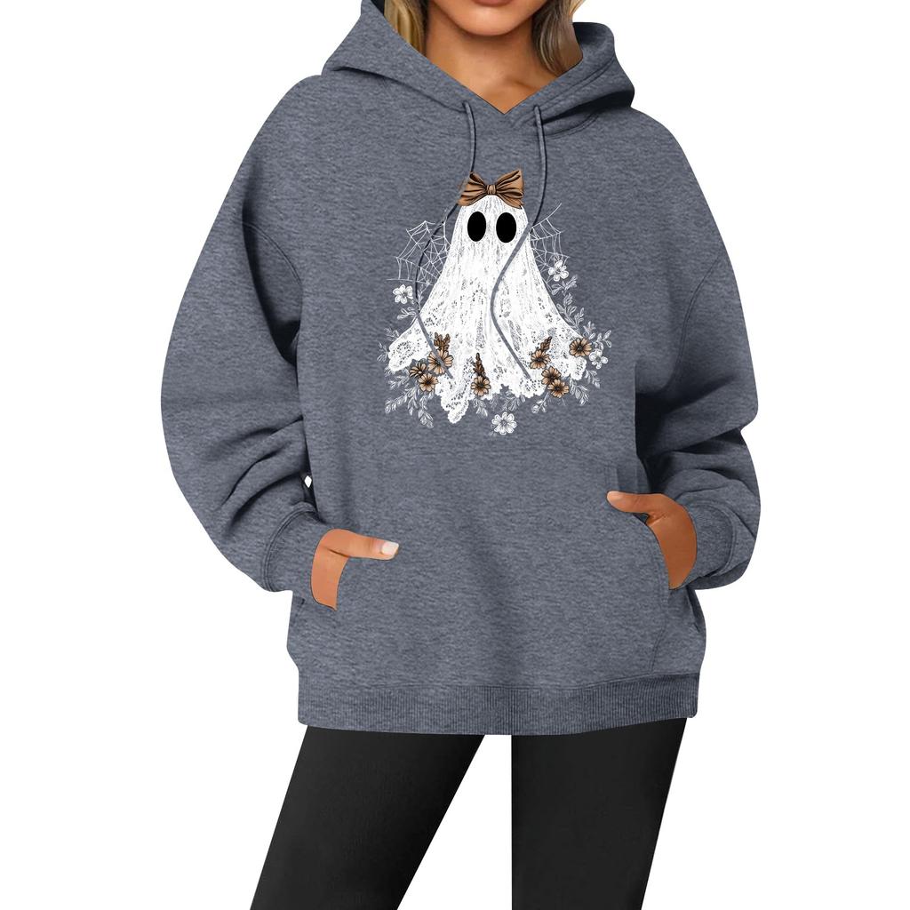 Женская повседневная модная однотонная толстовка с капюшоном и принтом регби с длинными рукавами